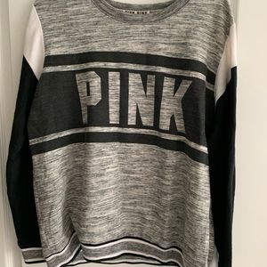 VS Pink Grey Logo Sweatshirt